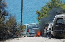 Σύγκρουση αυτοκινήτων προκάλεσε την πύρινη λαίλαπα στην Κέρκυρα