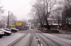 Eλαφρά χιονόπτωση  συνεχίζεται στα Χάνια