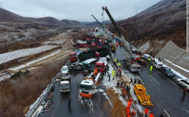 Κίνα: 17 νεκροί και 37 τραυματίες σε καραμπόλα λόγω παγετού