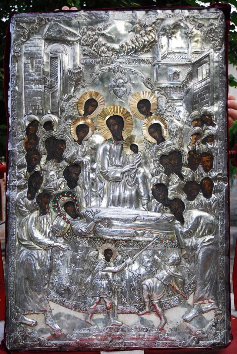 Υποδοχή Ιεράς Εικόνος Παναγίας Άνω Ξενιάς στον Ναό  Αγίων Κωνσταντίνου& Ελένης