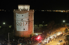 Θεσσαλονίκη: Η γιορτή του ΠΑΟΚ στον Λευκό Πύργο