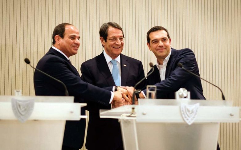 Δέσμευση Ελλάδας, Κύπρου και Αιγύπτου για ταχεία οριοθέτηση των θαλάσσιων συνόρων