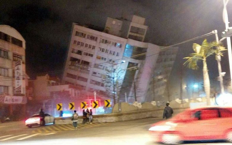 Σεισμός 6,4 Ρίχτερ στην Ταϊβάν – Τέσσερις νεκροί, πάνω από 200 τραυματίες