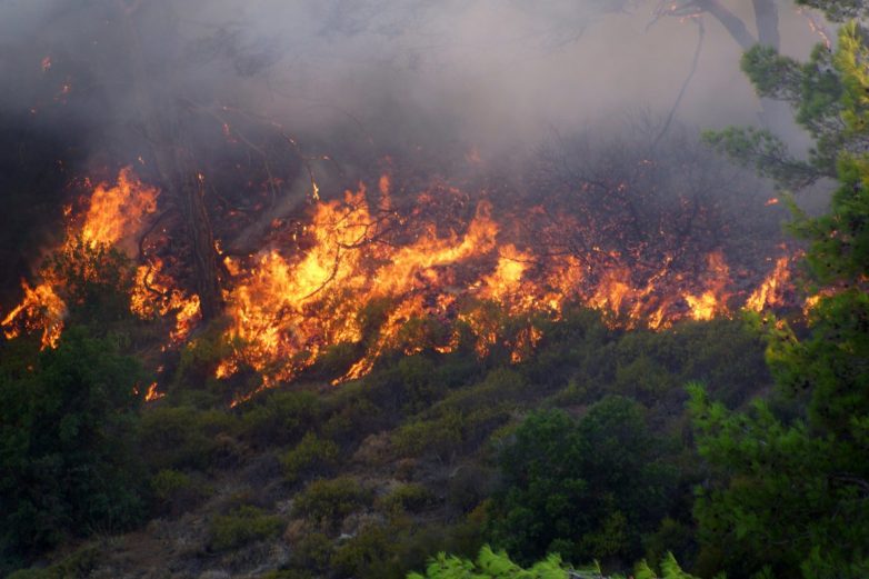 Σε εξέλιξη πυρκαγιά στην Αλόννησο