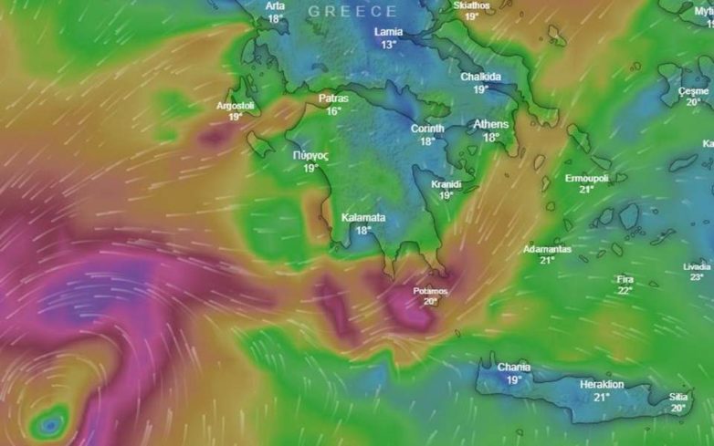 Κρήτη, Κυκλάδες και Πελοπόννησο αναμένεται να χτυπήσει ο κυκλώνας