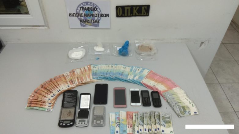 Σύλληψη τριών ατόμων με ναρκωτικά στην ευρύτερη περιοχή της Καρδίτσας