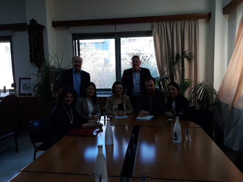 Επίσκεψη εργασίας της Μ. Χρυσοβελώνη στα Τρίκαλα