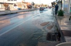 Νέα βλάβη στον κεντρικό αγωγό ύδρευσης στην οδό Λαρίσης