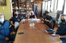 Εθιμοτυπική επίσκεψη διοικητή Πυροσβεστικής Θεσσαλίας  στην αντιπεριφερειάρχη ΠΕΜΣ