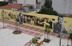 Πολυσήμαντη δημόσια τοιχογραφία  για το ιστορικό “Εξοχικόν Κέντρον ο Πέτρος”
