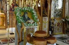 Η μνήμη του Οσίου Νικοδήμου του Αγιορείτου στην μονή Παμμεγίστων Ταξιαρχών Πηλίου