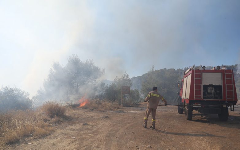 Φωτιά κοντά σε σχολείο στον Άγιο Γεώργιο Φερών