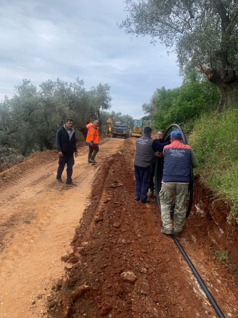 Εργασίες αποκατάστασης του δρόμου Αφήσσου-Λεφοκάστρου και επέκταση δικτύου ύδρευσης  