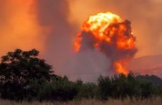 Αγχίαλος: Βίντεο από τη στιγμή της έκρηξης στην αποθήκη πυρομαχικών